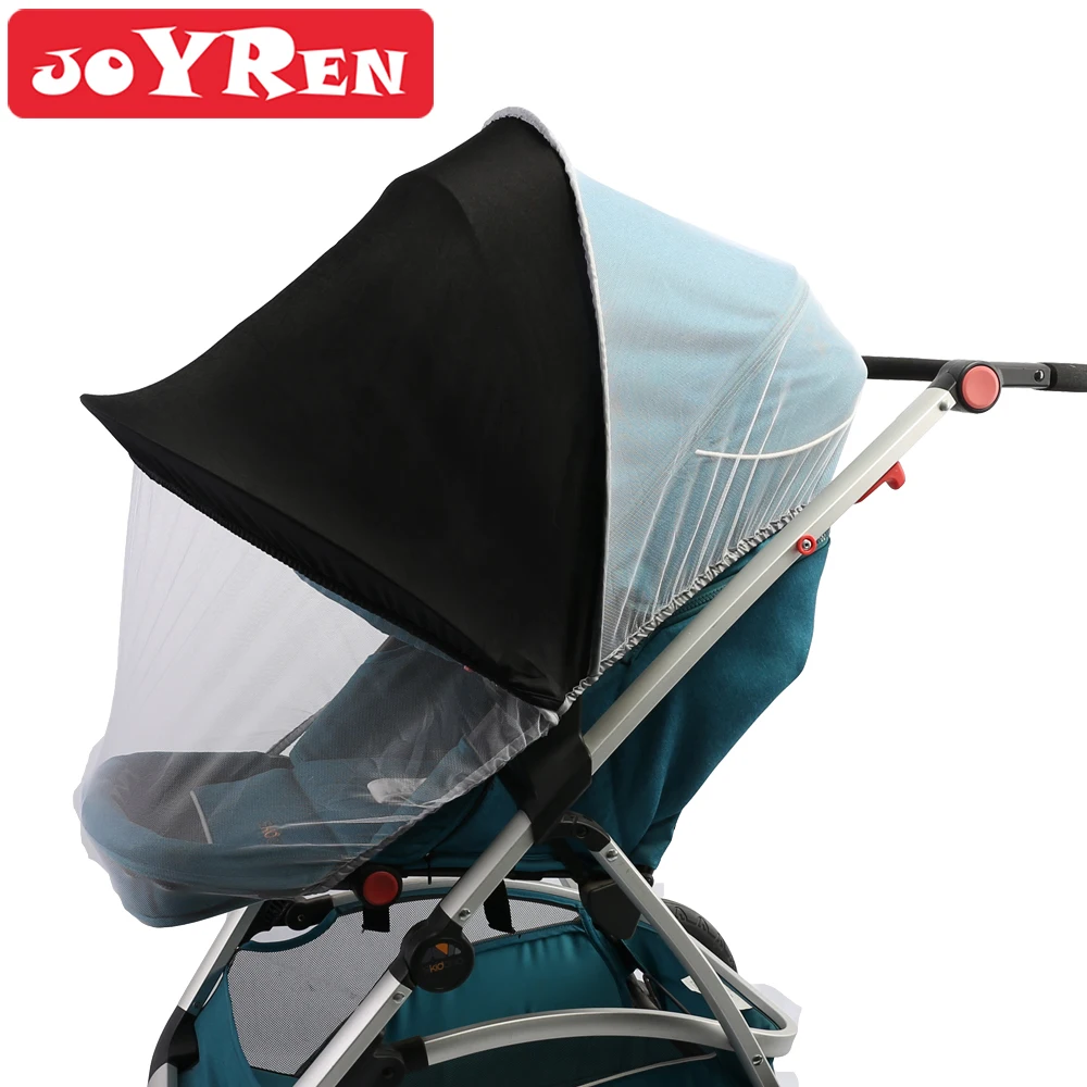 

2-in-1 Mosquito Net for Stroller with Sun Blocker Ultra Fine Mesh Protection Against Mosquitoes Baby Stroller Insect Netting
