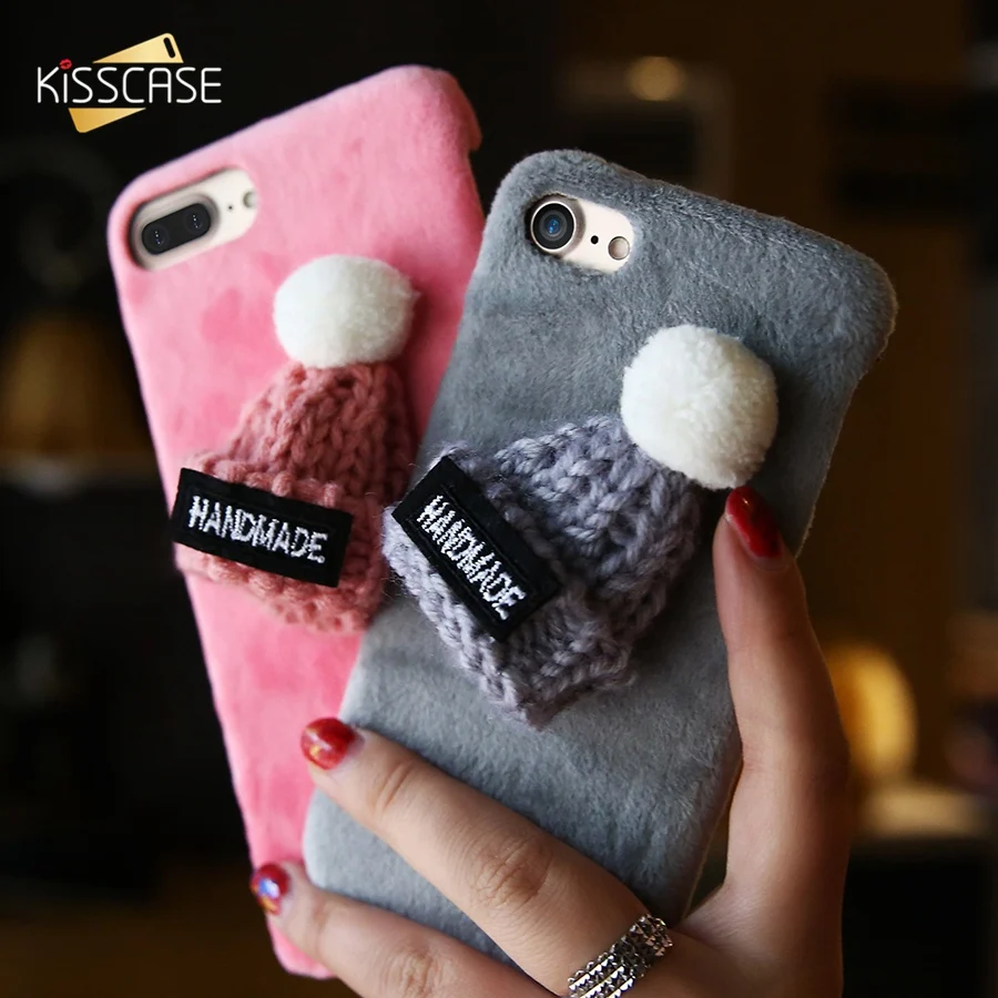 KISSCASE милый чехол для iPhone 6 6s 7 8 Plus DIY X 5 5S SE Зимний Рождественский |