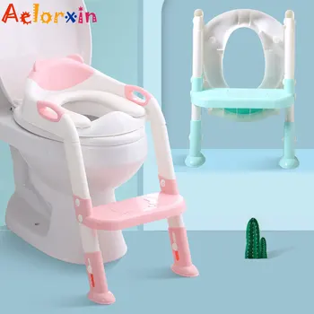

Foldable Baby Toilet Ladder Children's Potty Children's Chair Potty Training Toilet Seat Toilet Bowl For Kids Newborns Babies
