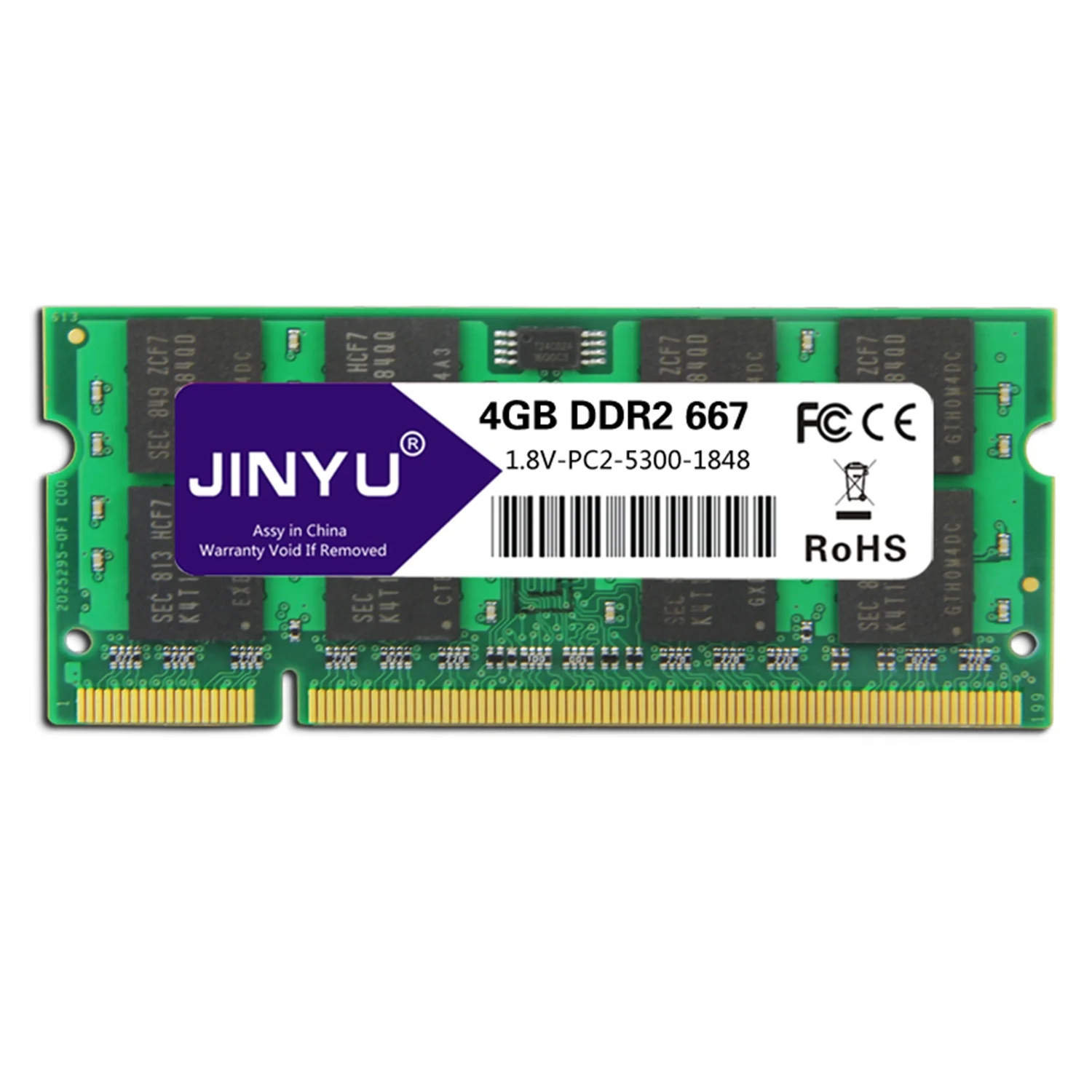 

Jinyu Ddr2 4G 1.8V 240Pin Ram Memory For Laptop(667Mhz)