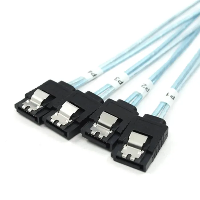 Мини SAS SFF 8643 хост 4SATA 7P жесткий диск Fanout 6 Гбит/с данных сервер Raid кабель|Кабели