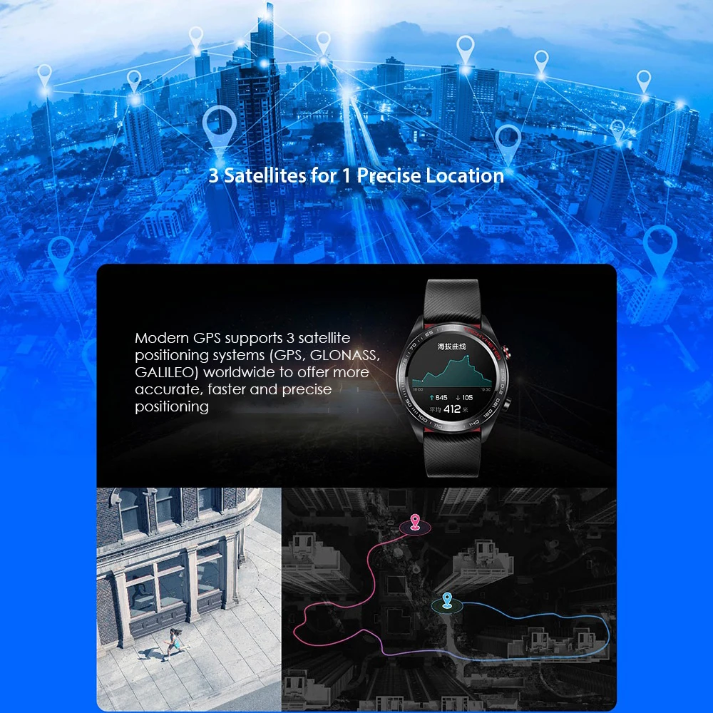 HUAWEI HONOR Watch Smart Watch 1.2inch Screen GPS BT4.2 50m Waterproof Heart Rate Monitoring Pedometer Smartwatch 178mAh Battery HUAWEI HONOR Watch Smart Watch 1.2inch Screen GPS BT4.2 50m Waterproof Heart Rate Monitoring Pedometer Smartwatch 178mAh Battery