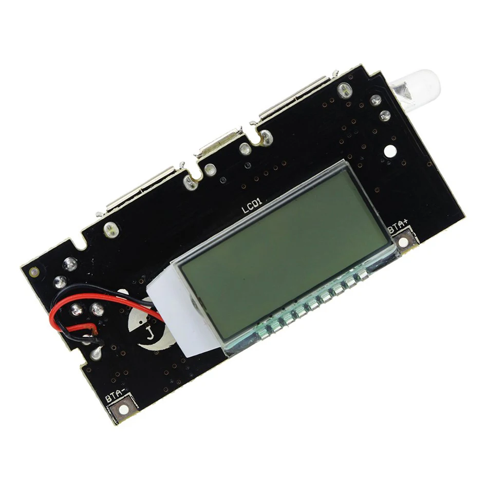 Aokin Dual USB 18650 Батарея Зарядное устройство PCB Мощность модуль 5V 1A 2.1A мобильный Мощность банка аксессуары для телефона DIY светодиодный модуль