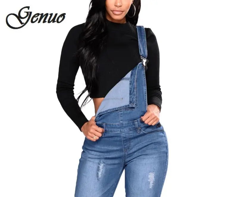 2019 New Women Denim Overalls Ripped Stretch Dungarees High Waist Long Jeans Pencil Pants Rompers Jumpsuit Blue Jeans Jumpsuits 2019 New Women Denim Overalls Ripped Stretch Dungarees High Waist Long Jeans Pencil Pants Rompers Jumpsuit Blue Jeans Jumpsuits