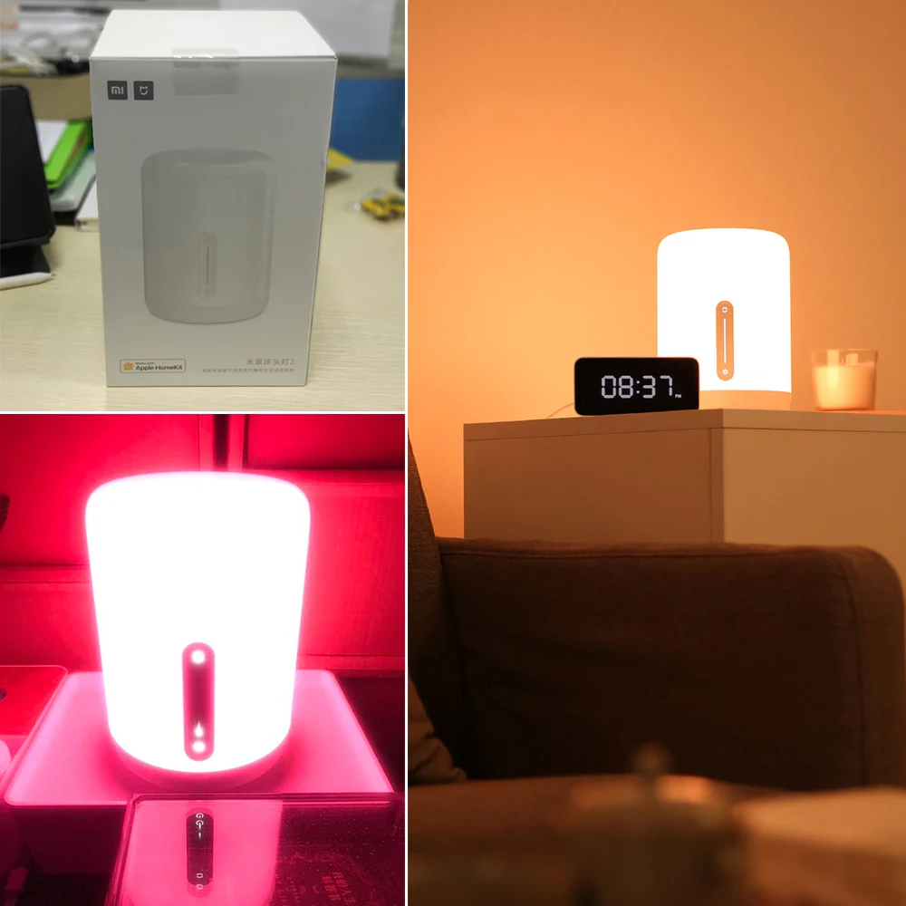 Xiaomi Mijia прикроватная лампа рядом с лампой 2 светодиодный умный Ночной светильник Ночной Детский Светильник приложение управление синхронизации для Mijia Apple HomeKit