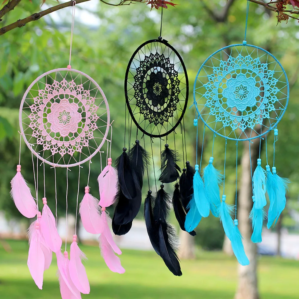 

Handmade Dream Catchers Hand Made Wall Hanging Decoration Ornament Craft Gifts for Girls' Bedroom