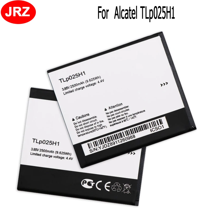Аккумулятор для телефона JRZ TLp025H1 Alcatel OneTouch Φ Pop 4 (5 0) TLp025H7 2500 мАч сменные батареи