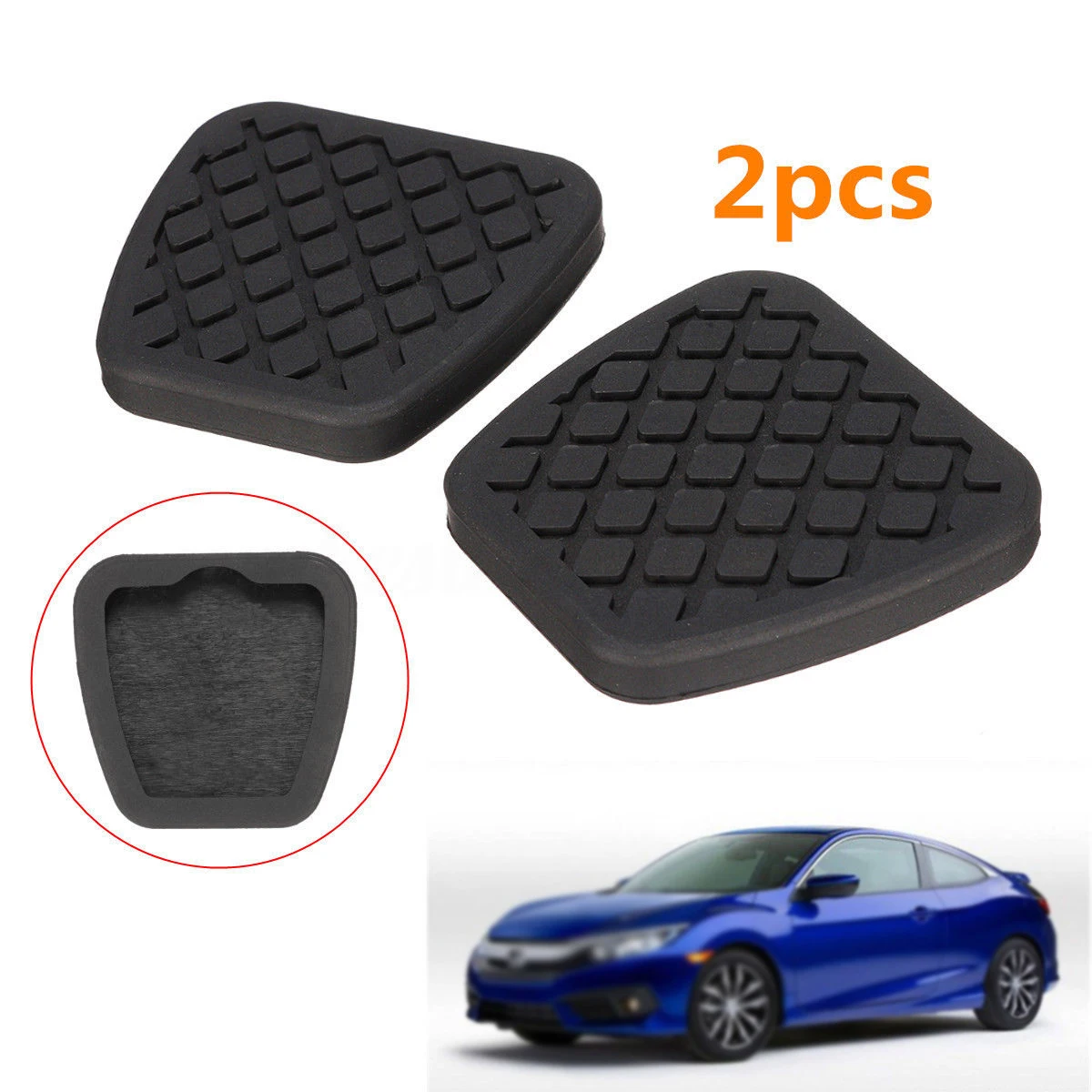 2 шт. резиновая накладка на педали тормоза для Honda CRX/Accord/Civic/CRV/Element/Prelude A-cura CL Legend RSX |