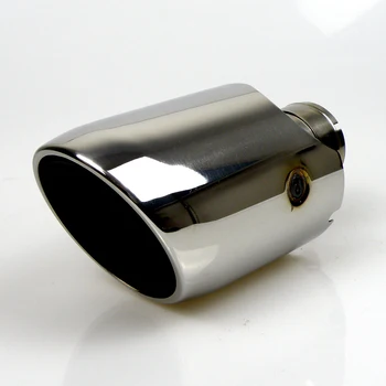 

New Style Stainless Steel Car Universal Exhaust System End Pipe Car Exhaust Tip Dual Wall Angle Cut Outlet 110mm