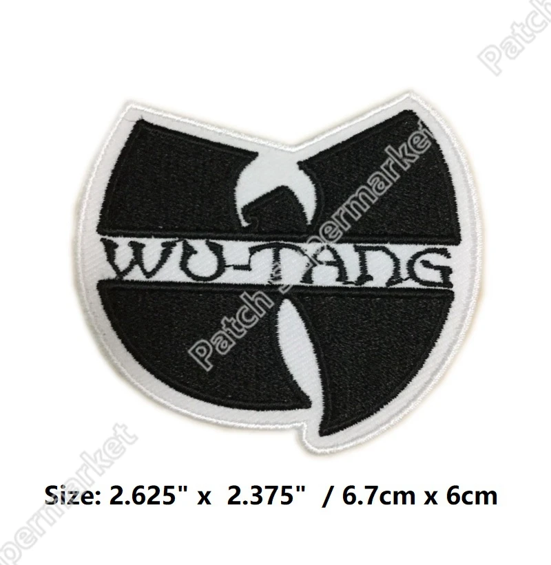 Wu-Tang Clan Hip Hop Group Iron On Patch Embroidered Badge New York Logo Wutang