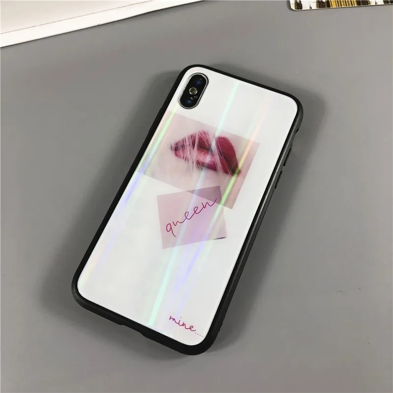 Для применения iphone 7 Чехол 8 постепенное изменение свежий плюс лазерная АВРОРА