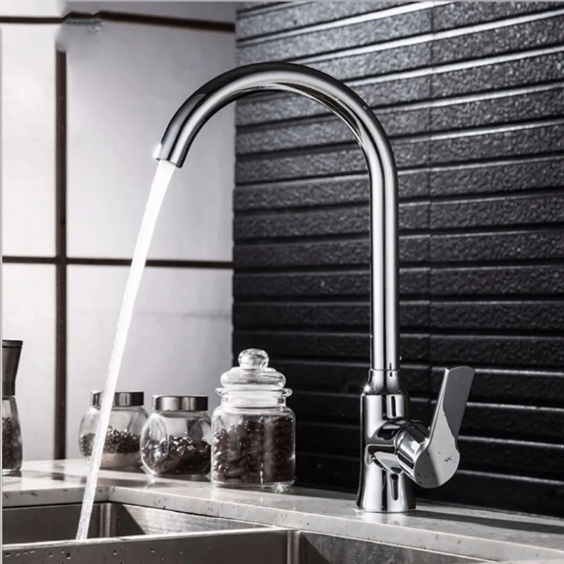 

New bathroom hot and cold water mixing basin faucet copper kitchen faucet rotating sink faucet red rushing pagoda