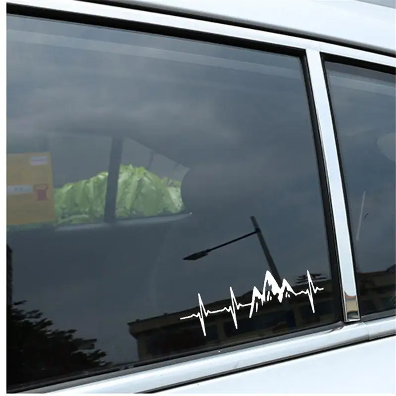 Сердцебиение горный диапазон скалолазание нежный яркий автомобиль стикер окна