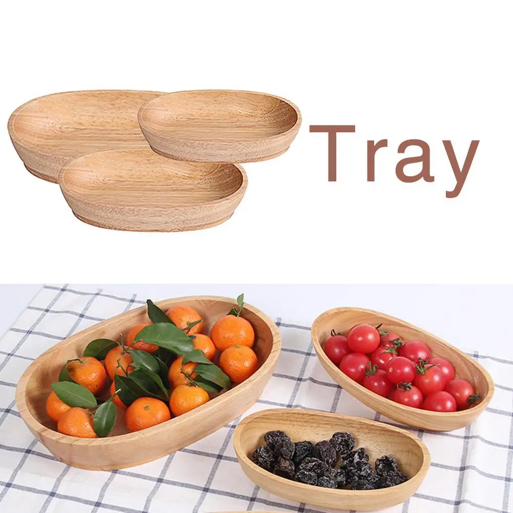 

Solid Wood Dried Fruit Plate Innovative Boat Type Snack Fruit Nut Tray Simple Kitchen Storage Tools Home Decoration Storage Box