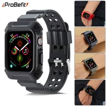 Прочный защитный чехол с резиновой силиконовой лентой для apple watch sereis 3 2 1 38 мм 42 мм ремешок для iwatch 3 2 1