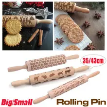 Экологически чистый Рождественский тиснение с гравировкой Скалка деревянная, рисунок «Имбирный пряник», печенье, выпечка инструмент рождественское платье Лидер продаж