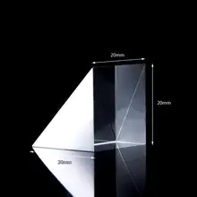 20x20x20 мм оптический Стекло треугольные Lsosceles K9 Prism с отражающие пленки оптика