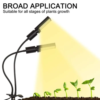 

45W 88 LEDs Full Spectrum 380nm~800nm Plant Grow Light 360 Degree Flexible Gooseneck AC85~265V LED Light for Room Plants Growth