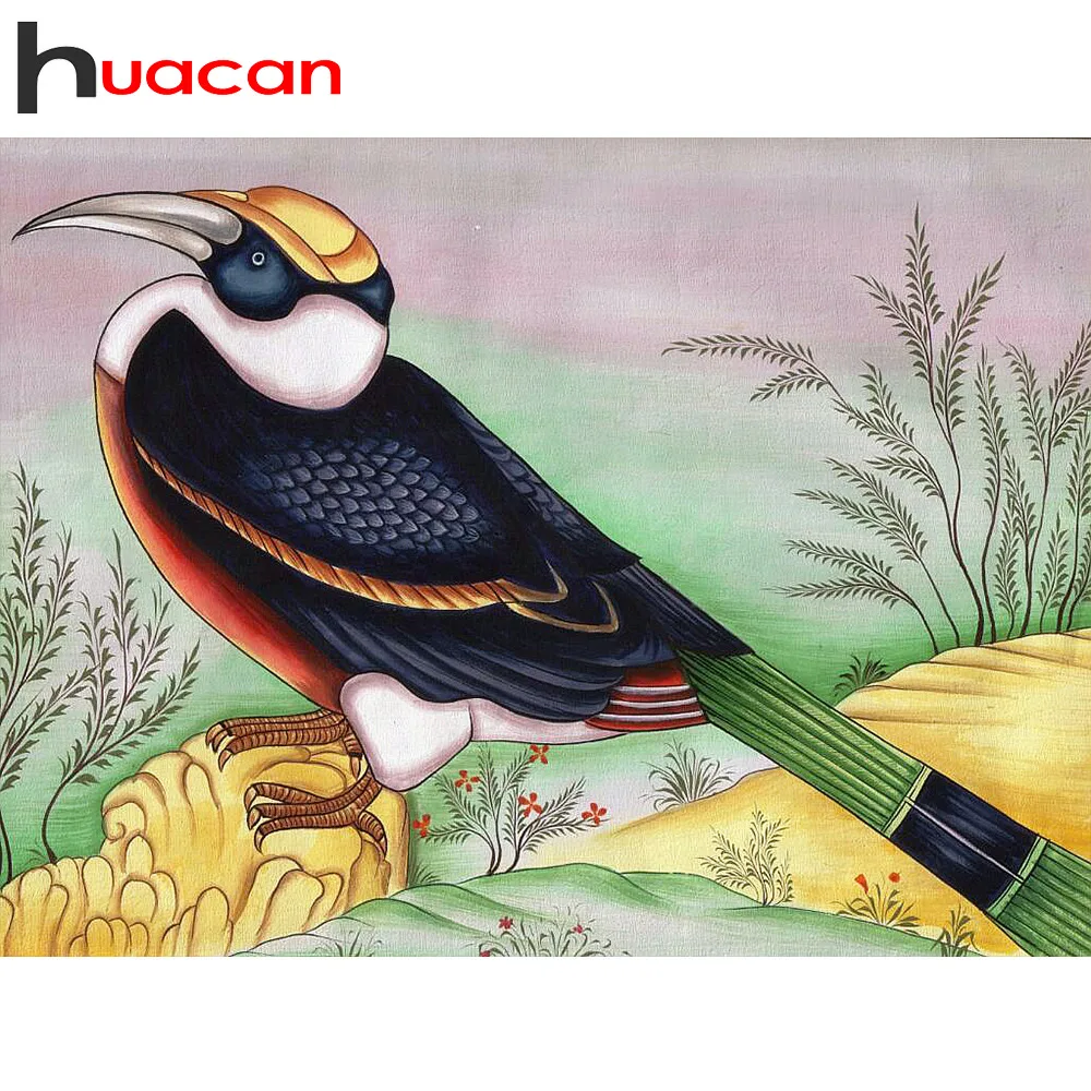 

Huacan Diamond Painting New Square Stones Animals Diamond Mosaic Bird Cross Stitch Kits Diamond Embroidery Home Decoration Gift