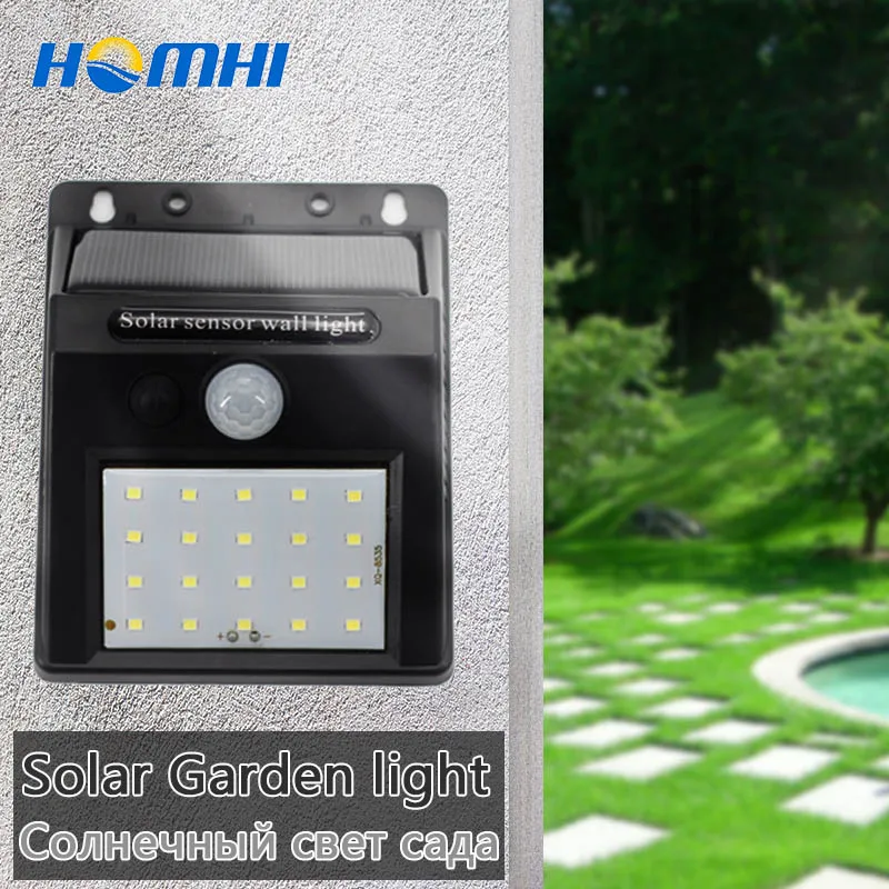 

Garden lighting on solar energy outdoor solar lamp modern solar power wall light for country house home LED smart lighting