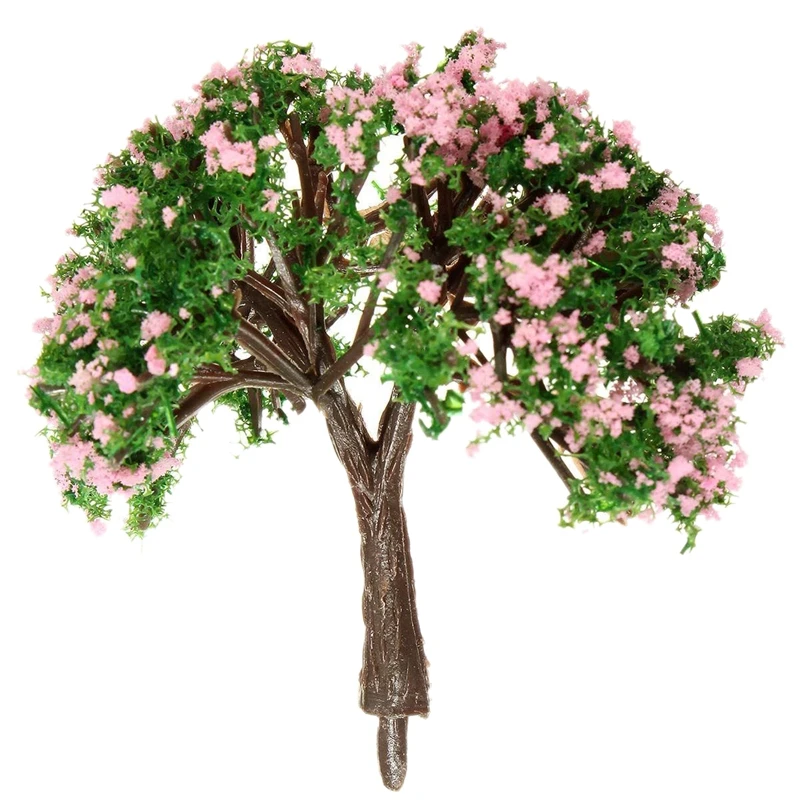 

5Pcs Flower Trees Miniature Dollhouse Plant Pot Ornament Layout Scene Model Craft DIY Decor 6cm