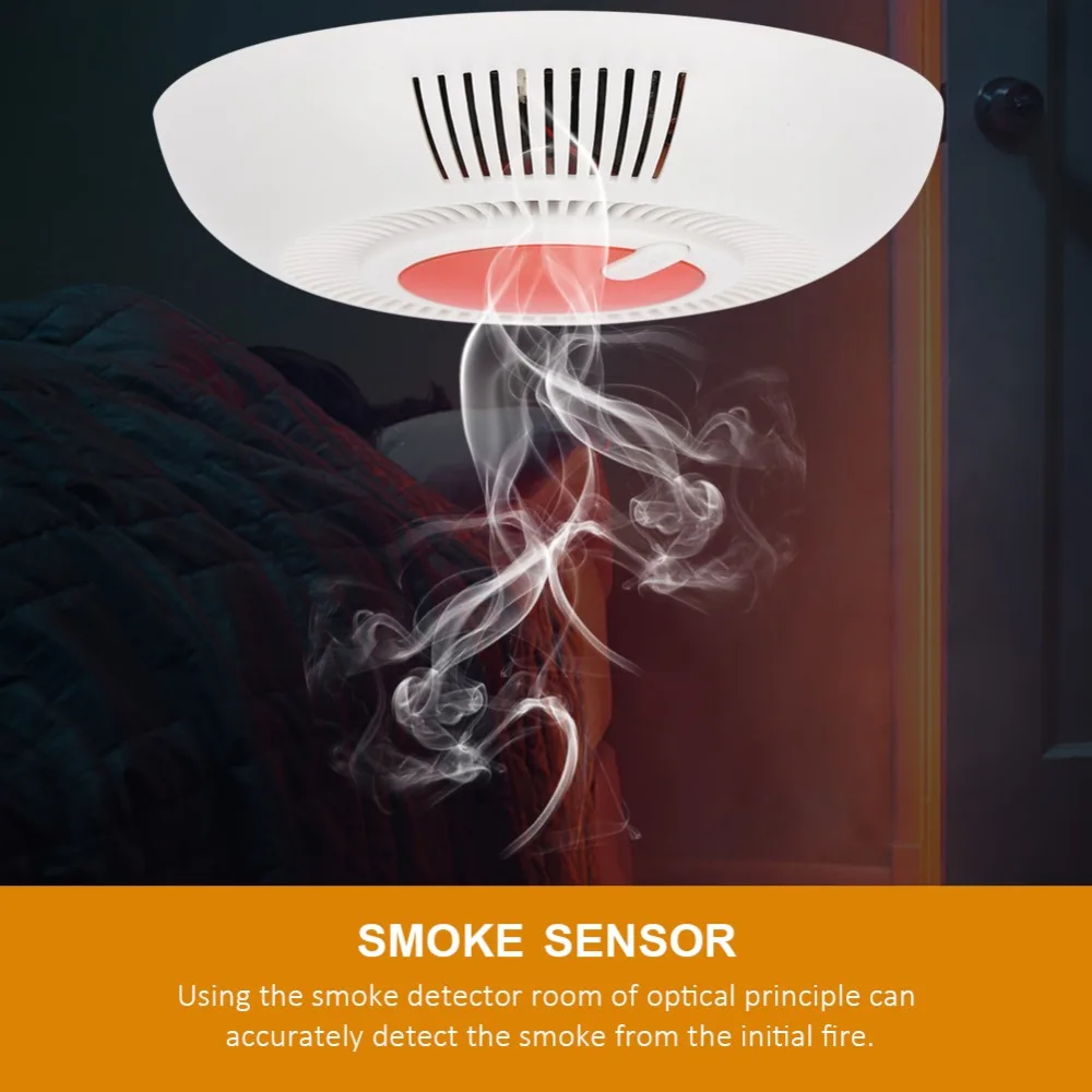 3 V Потолочный детектор пожарной сигнализации фотоэлектрический датчик дыма аксессуары для безопасности дома 2019 Новый