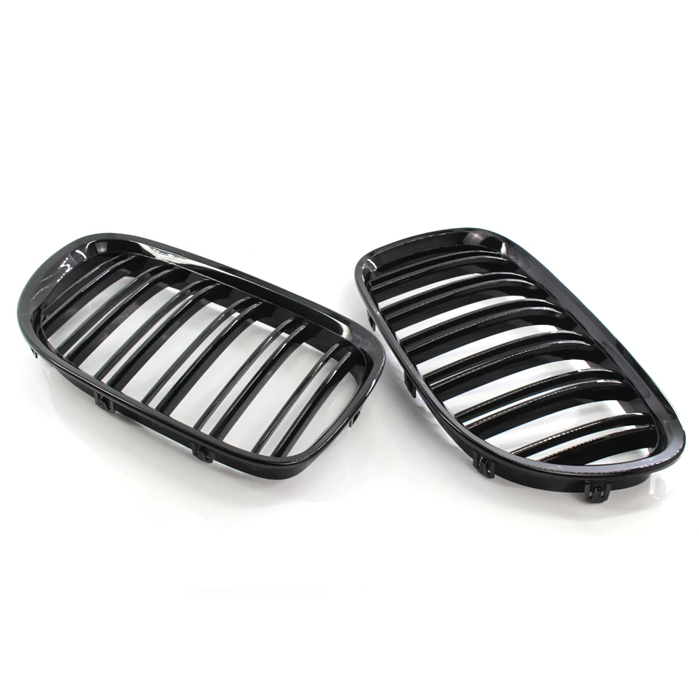 Для BMW 7 серии F01 F02 730LI 740L 2009 2015 двойная решетка гриль глянцевая черная