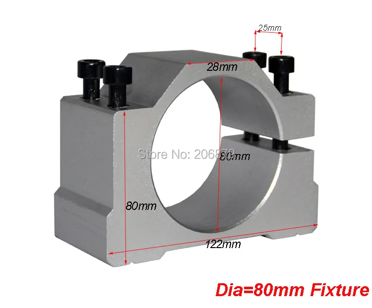 80 мм шпиндель кронштейн крепление с ЧПУ+ 4 винта