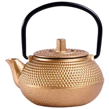 

Mini Japanese Style Cast Iron Tea Kettle Tetsubin Small Teapot Tea Pot 50ml, Easy to Carry