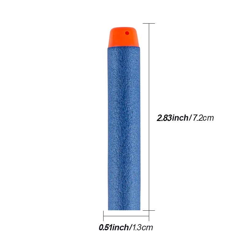 600PCS For Nerf Bullets Soft Hollow Hole Head 7.2cm Refill Darts Toy Gun Bullets for Nerf Series Blasters Xmas Kid Children Gift 3