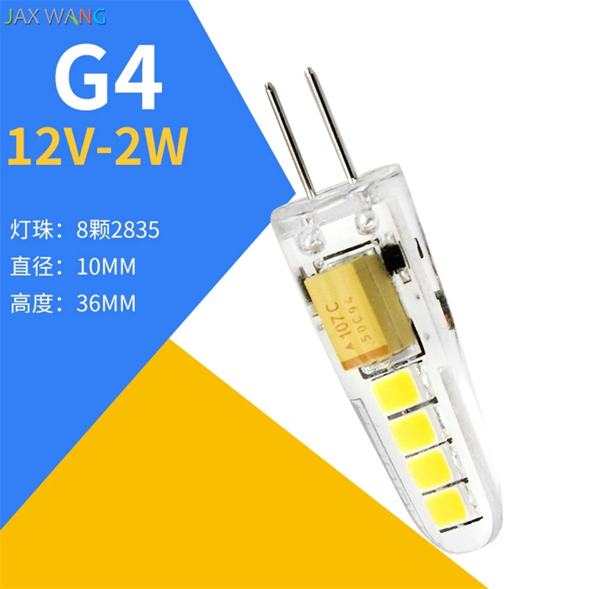

G4 LED Lights Bead Pin Small Bulb Low Pressure Crystal Lamp Corn Bulb Highlight 220V Bubble LED pendant Lights Source