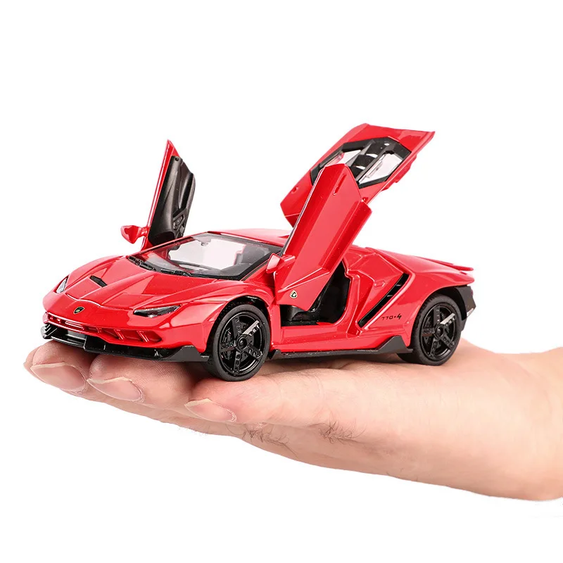 Best  Scale 1:32 Alloy Sports Car Diecast Model Sound & Light Pull Back Cars Toy Children Birthday Hot Gi