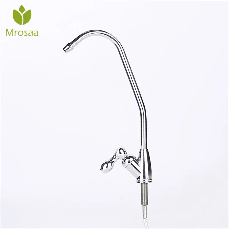 

Kitchen Water Filter Faucet Chrome Finished 1/4 Inch Connect Hose Reverse Osmosis Filters Parts Purifier Direct Drinking Tap