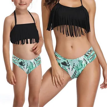 

Family Matching Swimwear Mother Daughter Womens Baby Girls Swimsuit 2019 Newest Hot Sale Summer Bikini costumi da bagno donna