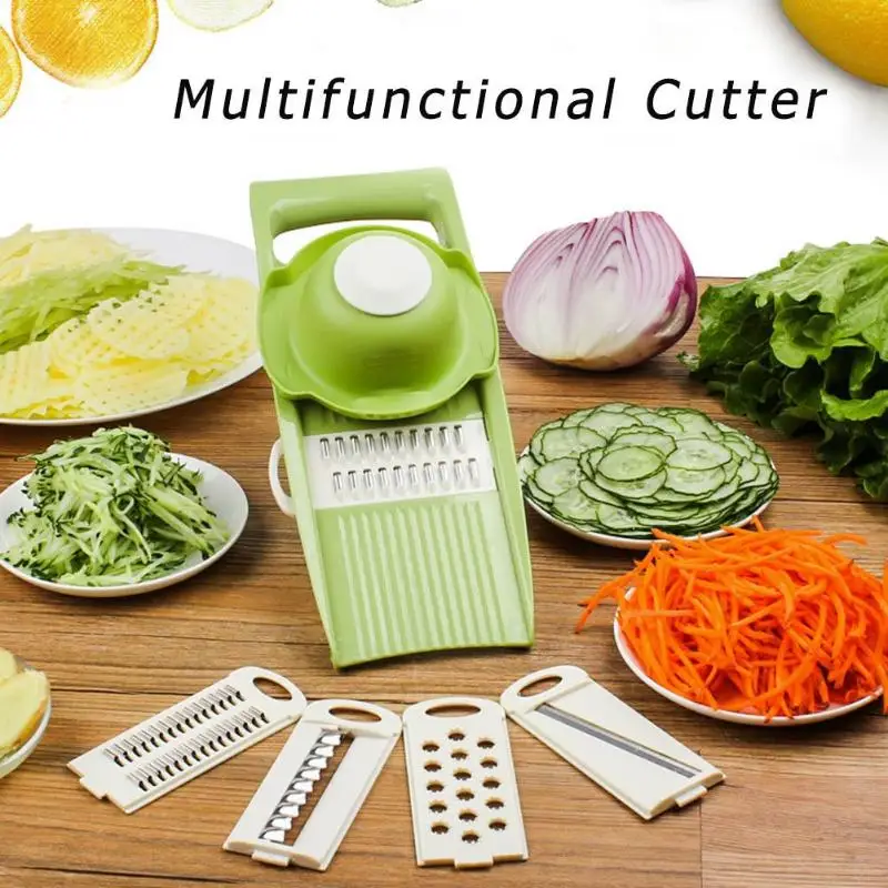 

7pcs/set Multifunctional Vegetable Cutter Potato Peeler Carrot Grater Fruit Slicer Chopper Kitchen Tools Gadget Accessories