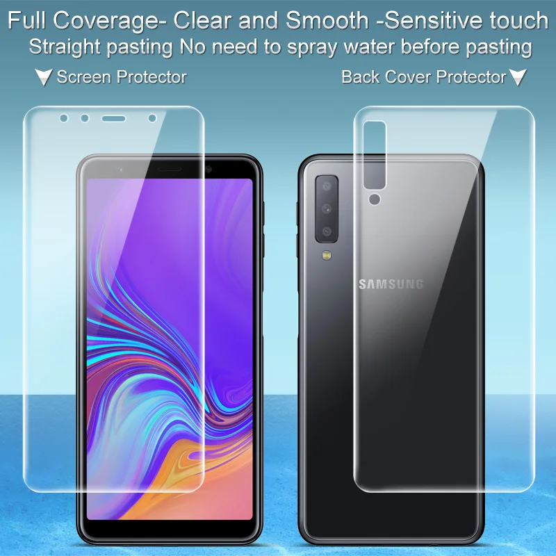 Гидрогелевая пленка imak 3 III для Samsung Galaxy A7 A9 2018 A750F A9s Защитная переднего и заднего
