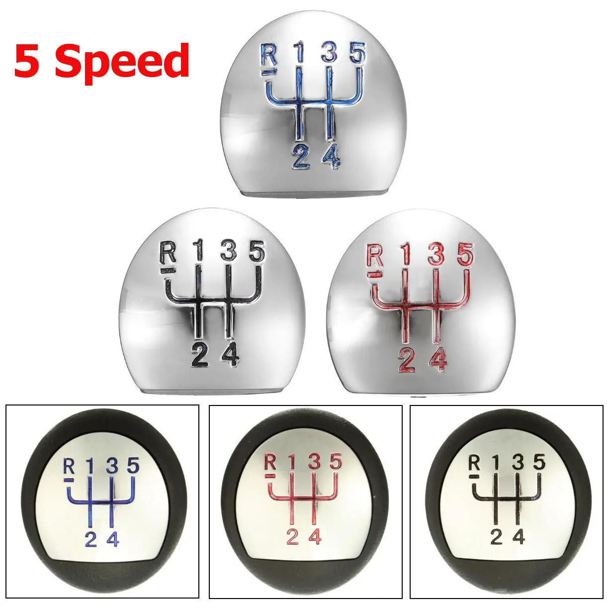 

5 Speed for Renault Clio Megane Scenic Twingo Car Gear Knob Shift Cap Shifter Knob Cap Cover