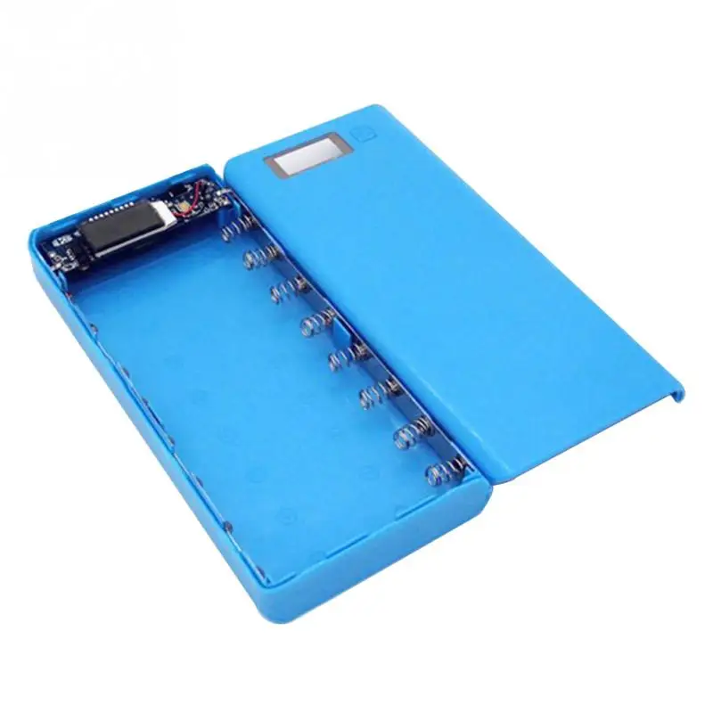 

Mobile Light Case Charger DIY Power Bank Plastic Charging Dual USB LCD Display