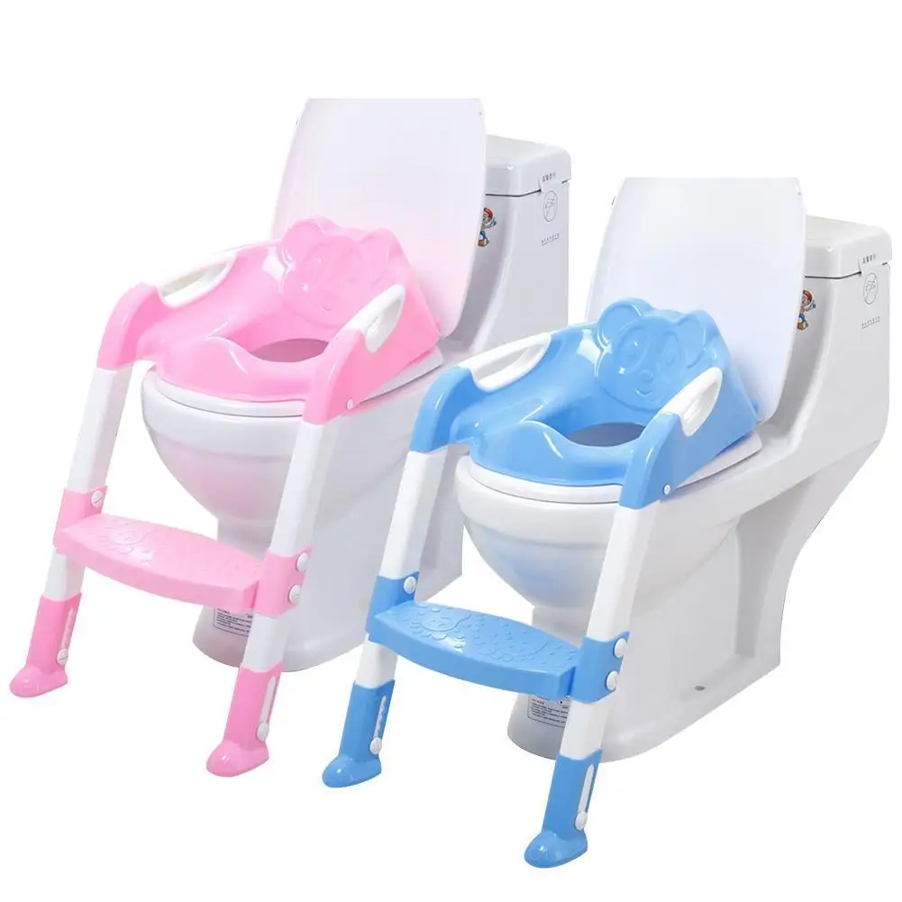 

Large Size Children Toilet Training Safety Seat Chair Potties Seats Step Adjustable Ladder