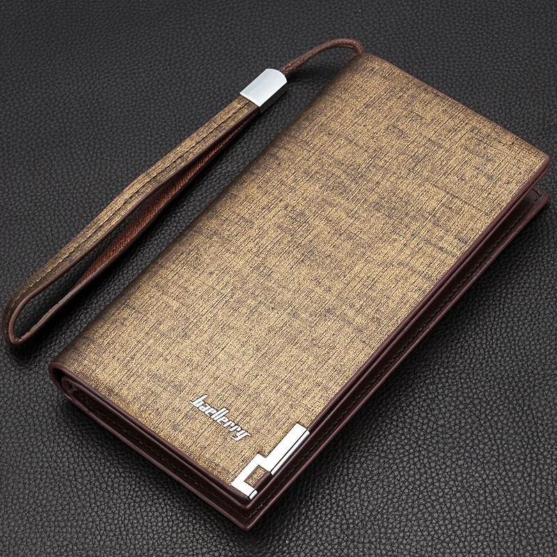 

Clutch bag European and American fashion Men's Multi-Function Large Capacity Zip Clutch Business Leisure Long Wallet Clutch bag