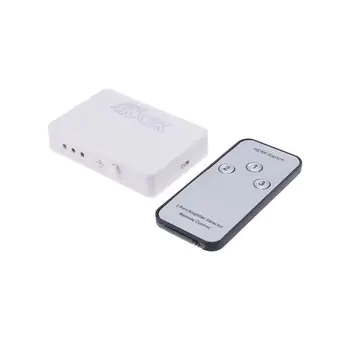 

ALLOYSEED Audio Converter Ultra HD 4K HDMI Switch 3x1 3 Port Switch Selector 3D Switcher Splitter with Remote Control