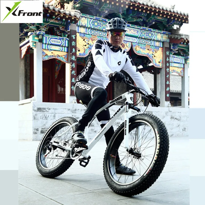 

New Montain Bike Carbon Steel Frame 4.0 Inch Width Tire 27 Speed Dual Disc Brake Outdoor Sports Beach Snow Mtb Bicycle