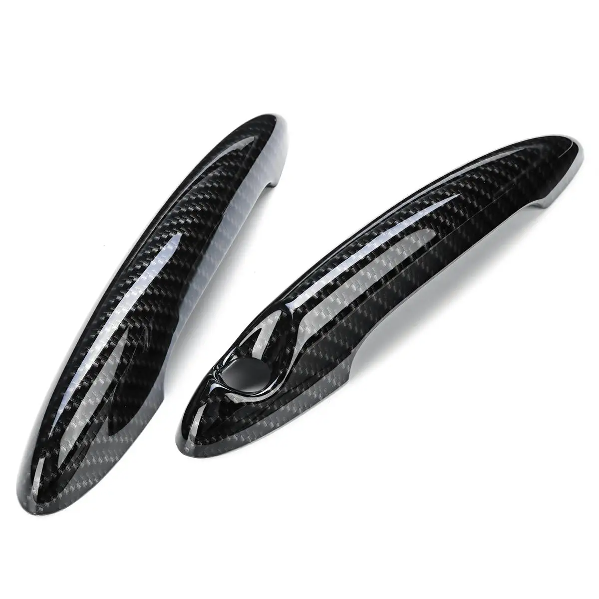 2 piezas estilo de coche Exterior cubierta de la manija de la puerta Trim ABS se adapta para BMW MINI Cooper R50 R53 R56 R55 auto partes exteriores