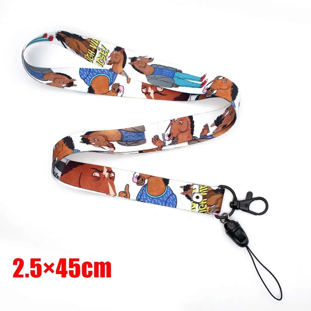 

BoJack Horseman Neck Strap Lanyards for Keys ID Card Gym Mobile Phone Straps USB Badge Holder Hang Rope Phone Accessories
