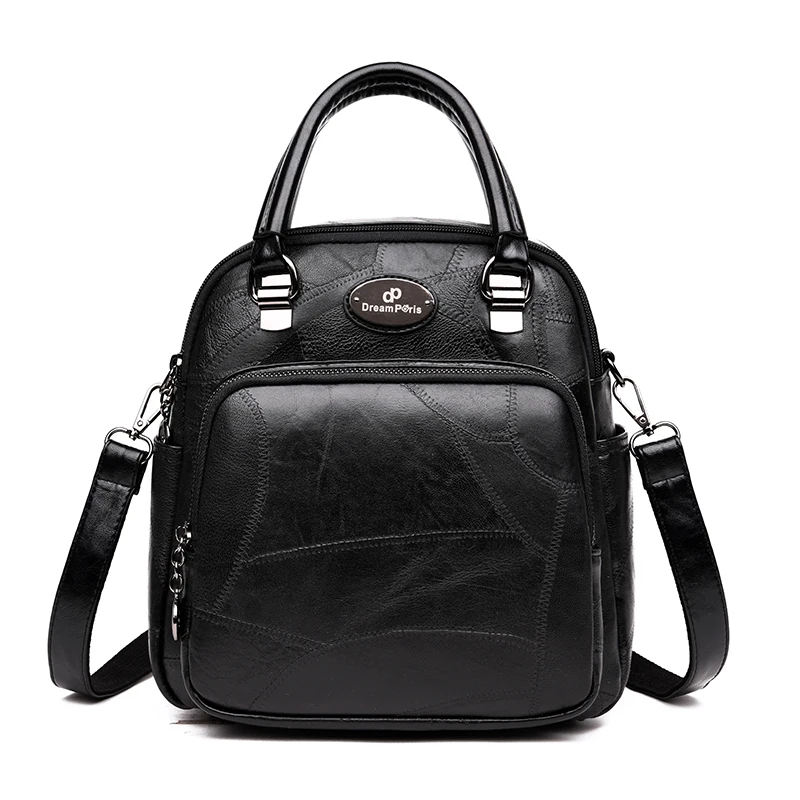 

Women Pu Leather Backpacks School Backpack Teenager For Girl Fashion Vintage Student Bag Lady Shoulder Bag Lady Casual Knapsack