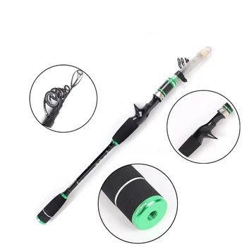

OLOEY High Performance Sea Fishing Pole High Quality Carbon Fiber Telescopic Fishing Casting Rod 2.1m