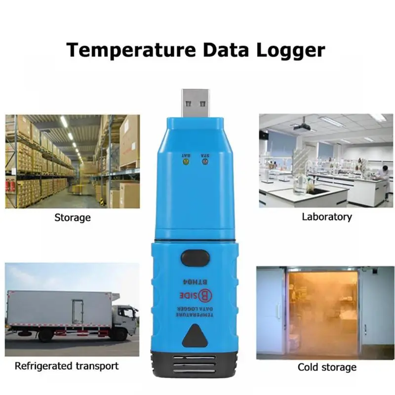 

BTH04 Portable Temperature Data Logger Digital Temperature Memory Recorder