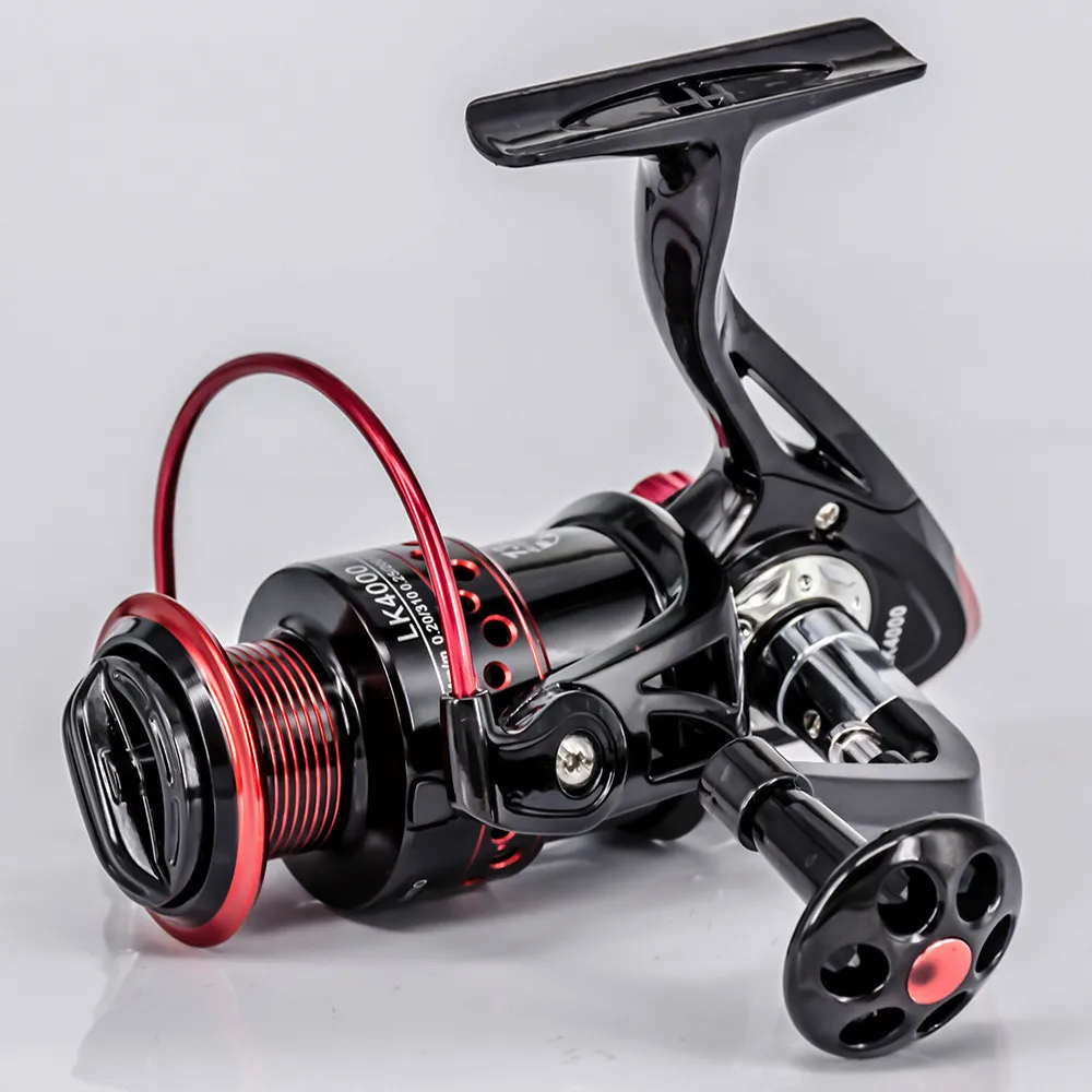New 13+1BB Spinning Fishing Reel Gear Ratio 5.2:1 2000-7000 Series Metal Front Drag Handle Spool Saltwater Fishing Accessories