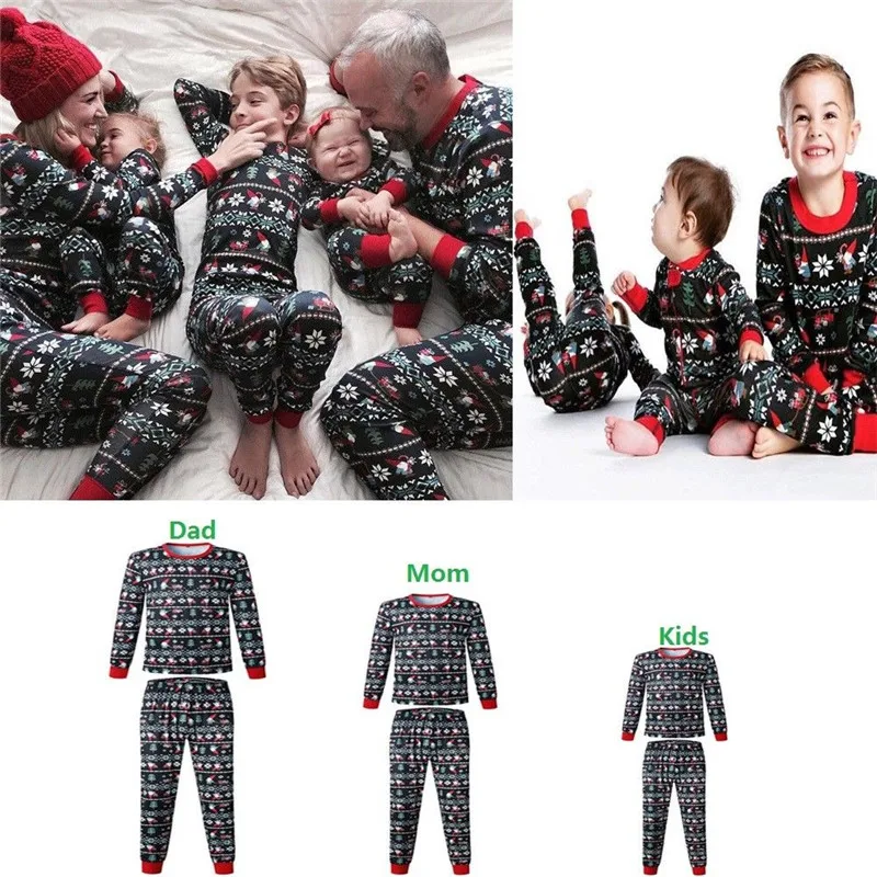 Black Friday/комплект одинаковых пижам для всей семьи; одежда для сна для взрослых и женщин; одежда для сна для детей