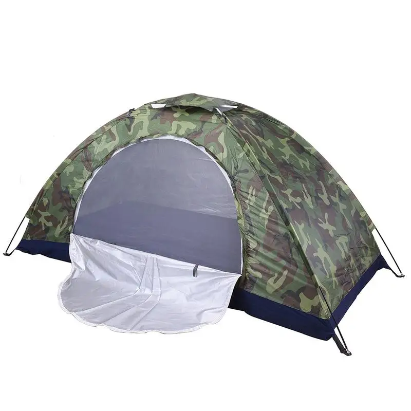 

Camping Tent Camouflage Beach Tent Ultralight Outdoor Single Layer Military Tent Sun Shade Shelter Hiking Travel waterproof Tent
